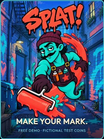 SPLAT! — ghost painter and gold paint symbols